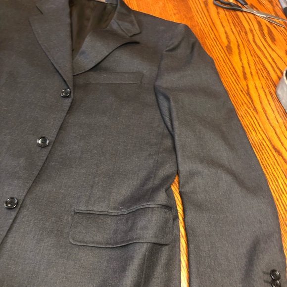EREDI PISANO BLACK 3 BUTTON CHEST POCKET POCKET ON CHEST AND ON EACH SIDE - Picture 3 of 13